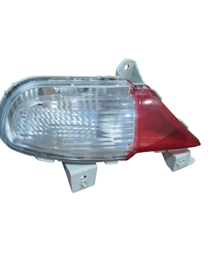 Lanterna traseira oval cristal com refletor vermelho